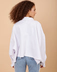 White Fringes Denim Jacket - nahlaelalfydesigns