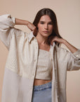 Braided Embroidered Linen Top - nahlaelalfydesigns