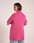 Hot pink Linen Blazer - nahlaelalfydesigns