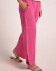 Hot pink Side Drawstrings pants - nahlaelalfydesigns
