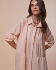 Light pink Stripes Layers Shirt - nahlaelalfydesigns