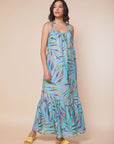 Mint Leaves print Dress - nahlaelalfydesigns