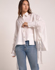 Off-White side knotted shirt - nahlaelalfydesigns