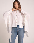 Off-White side knotted shirt - nahlaelalfydesigns