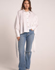 Off-White side knotted shirt - nahlaelalfydesigns