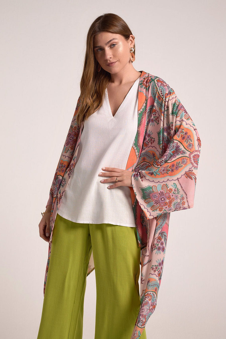 Pastels print kimono - nahlaelalfydesigns