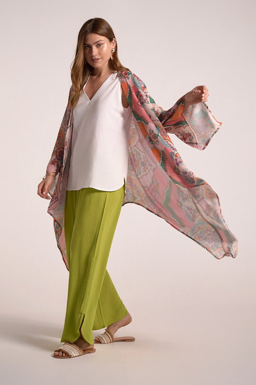 Pastels print kimono - nahlaelalfydesigns