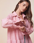 Pink Stripes Layers Shirt - nahlaelalfydesigns